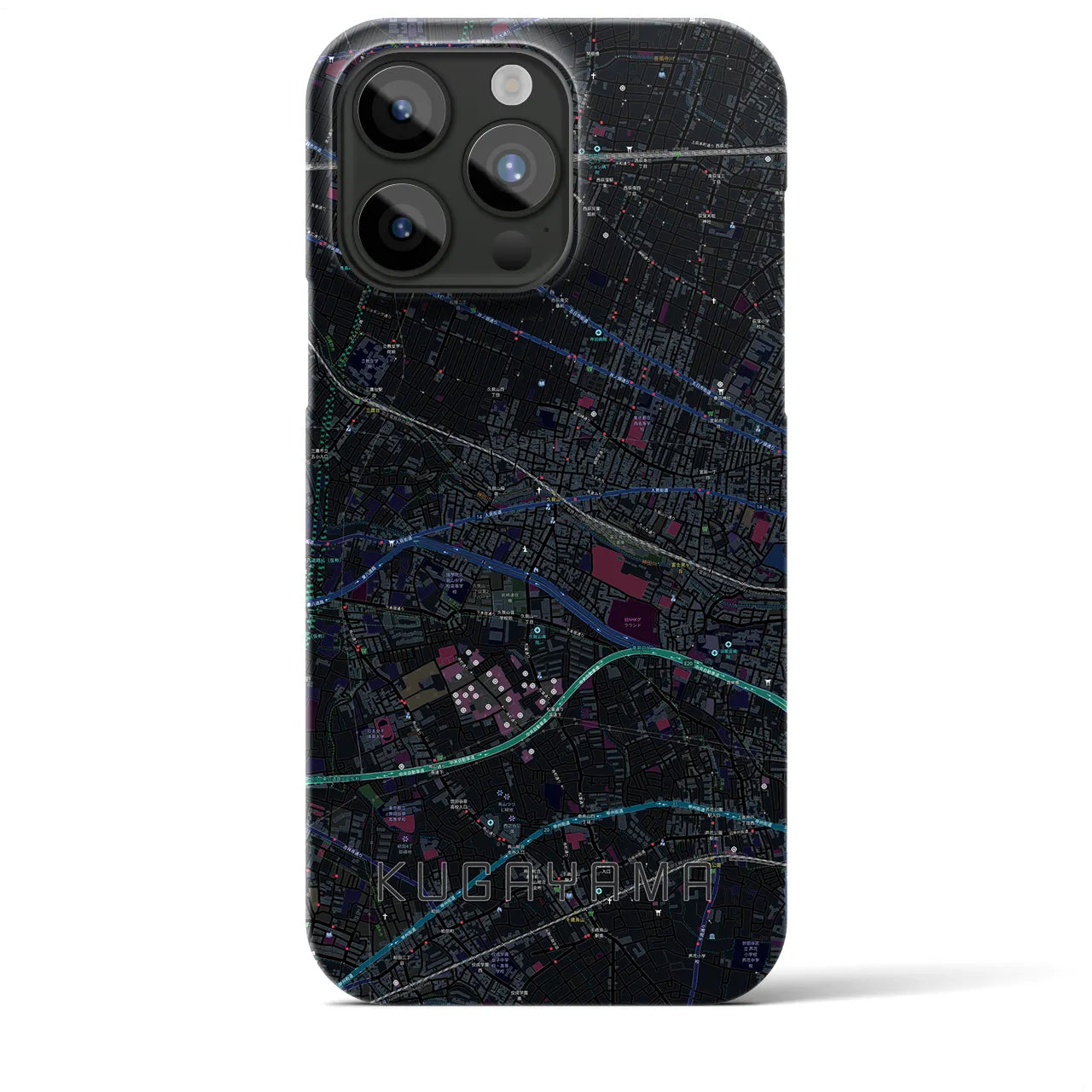 【久我山(東京都)】地図柄iPhoneケース(バックカバータイプ)