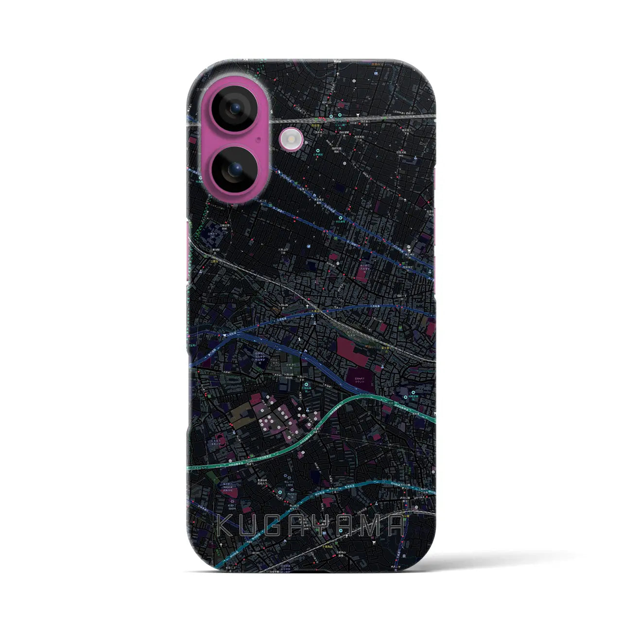 【久我山(東京都)】地図柄iPhoneケース(バックカバータイプ)