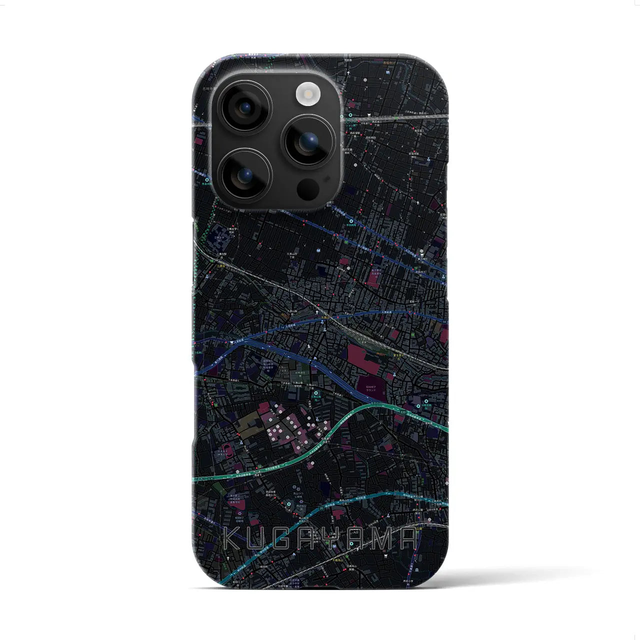 【久我山(東京都)】地図柄iPhoneケース(バックカバータイプ)