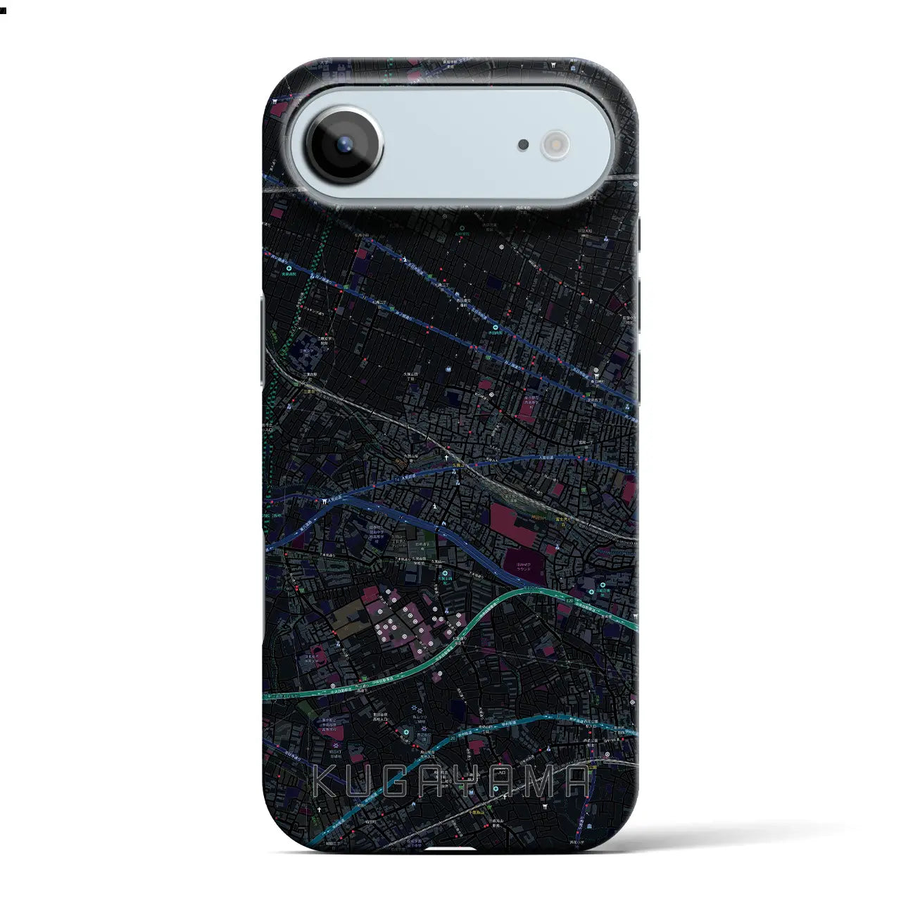 【久我山(東京都)】地図柄iPhoneケース(バックカバータイプ)
