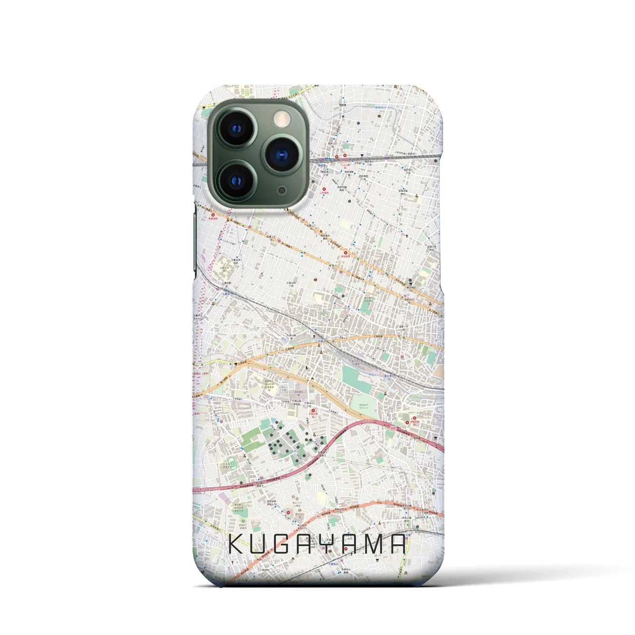 【久我山(東京都)】地図柄iPhoneケース(バックカバータイプ)