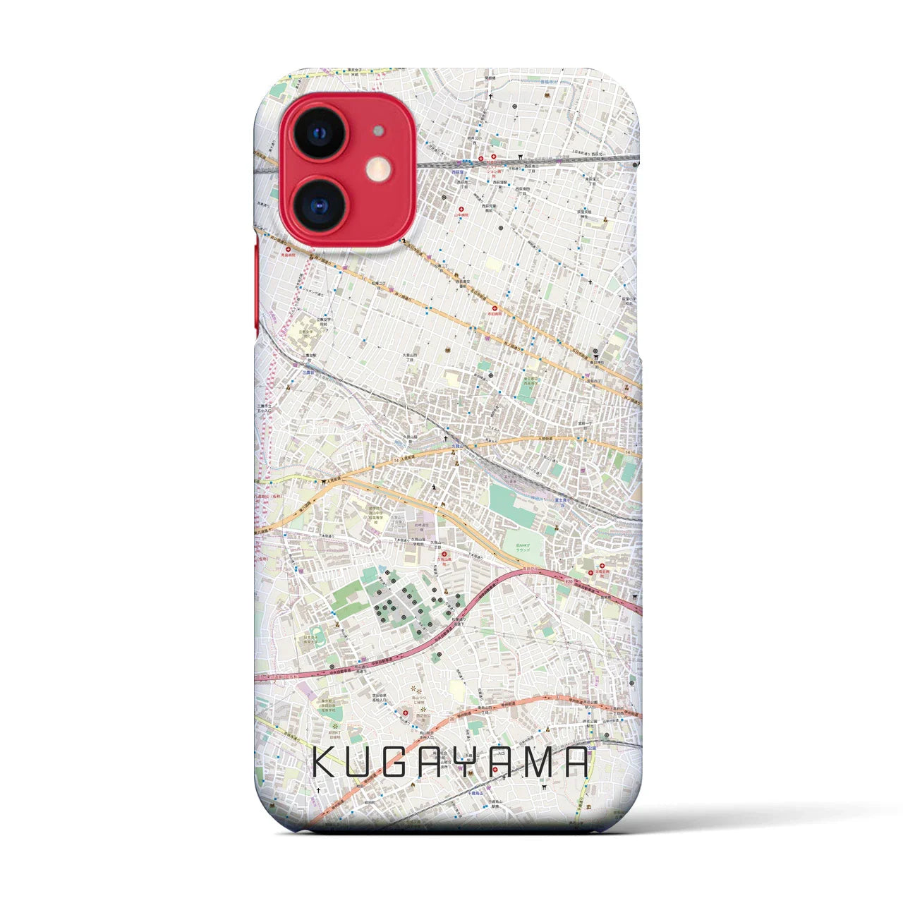 【久我山(東京都)】地図柄iPhoneケース(バックカバータイプ)