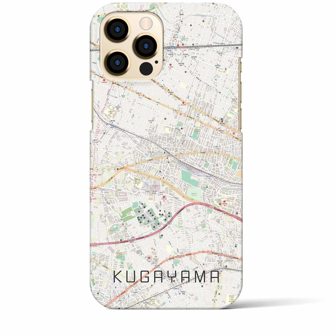 【久我山(東京都)】地図柄iPhoneケース(バックカバータイプ)