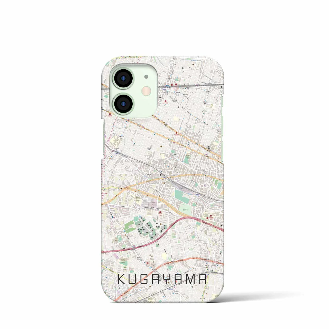 【久我山(東京都)】地図柄iPhoneケース(バックカバータイプ)