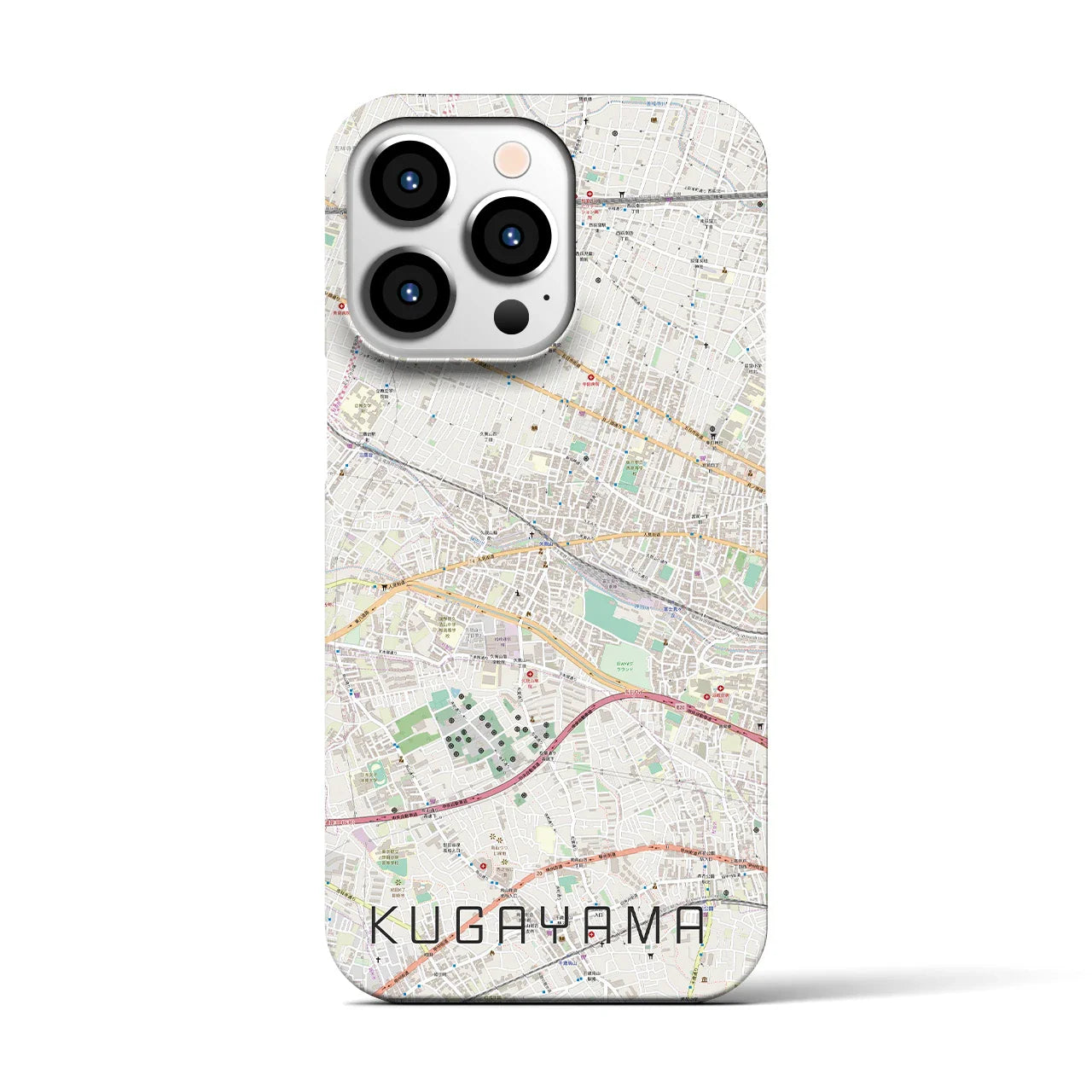 【久我山(東京都)】地図柄iPhoneケース(バックカバータイプ)