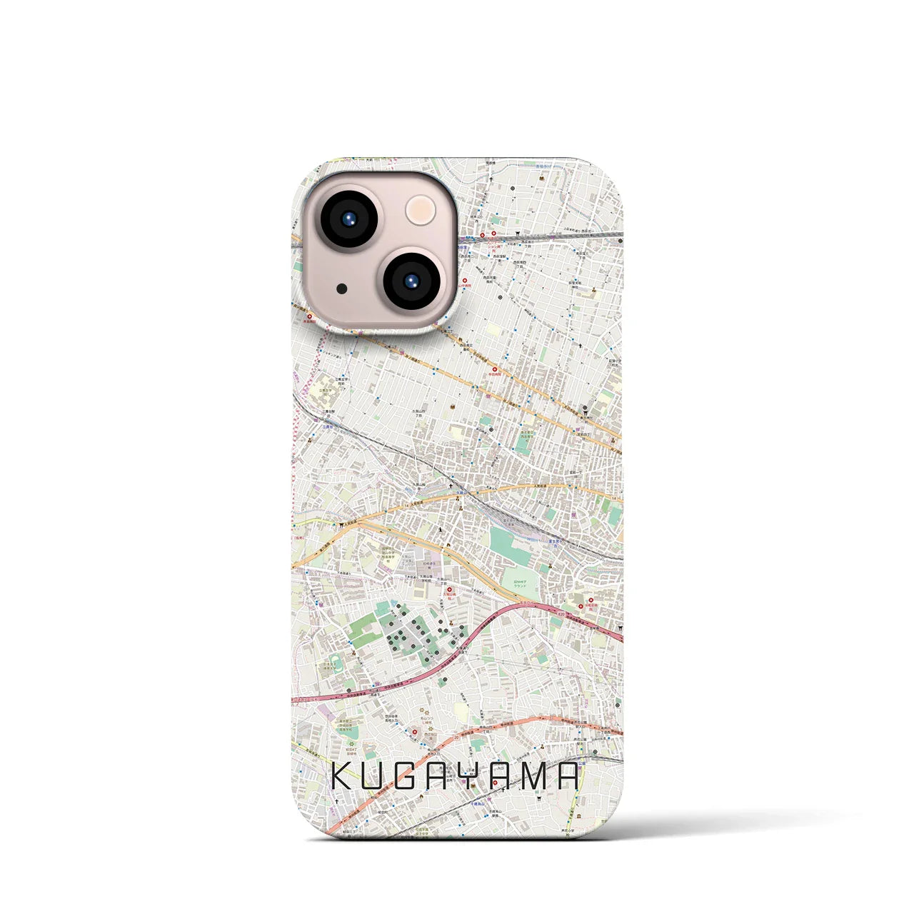 【久我山(東京都)】地図柄iPhoneケース(バックカバータイプ)