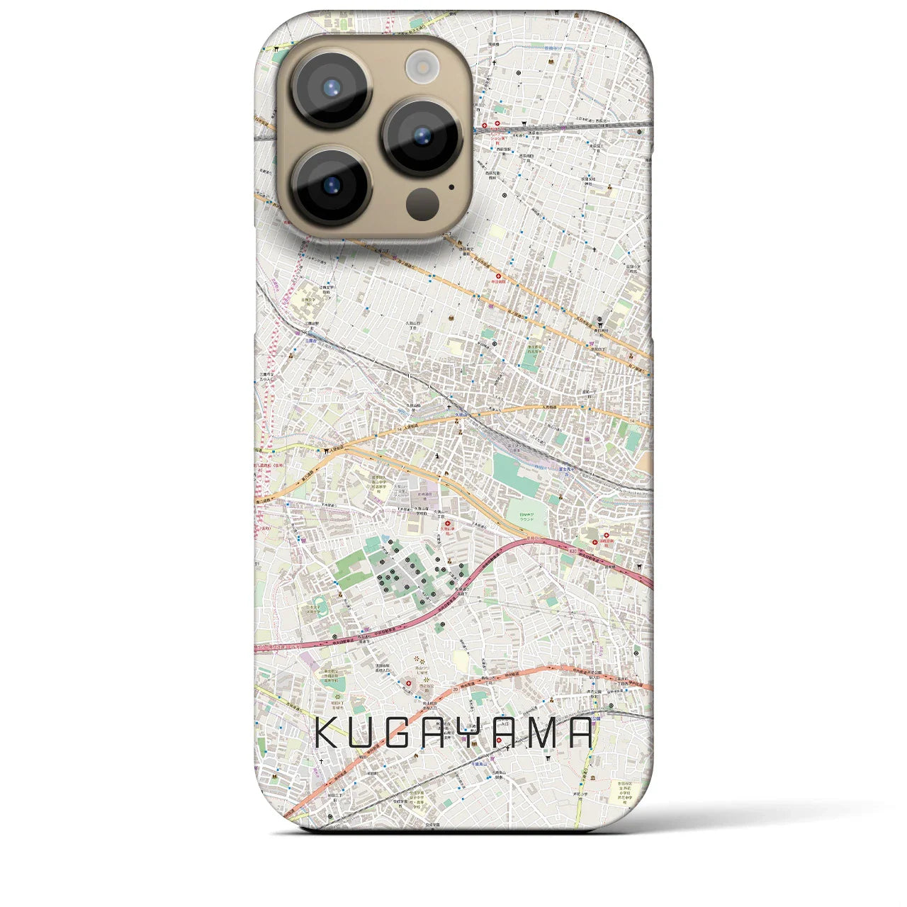 【久我山(東京都)】地図柄iPhoneケース(バックカバータイプ)