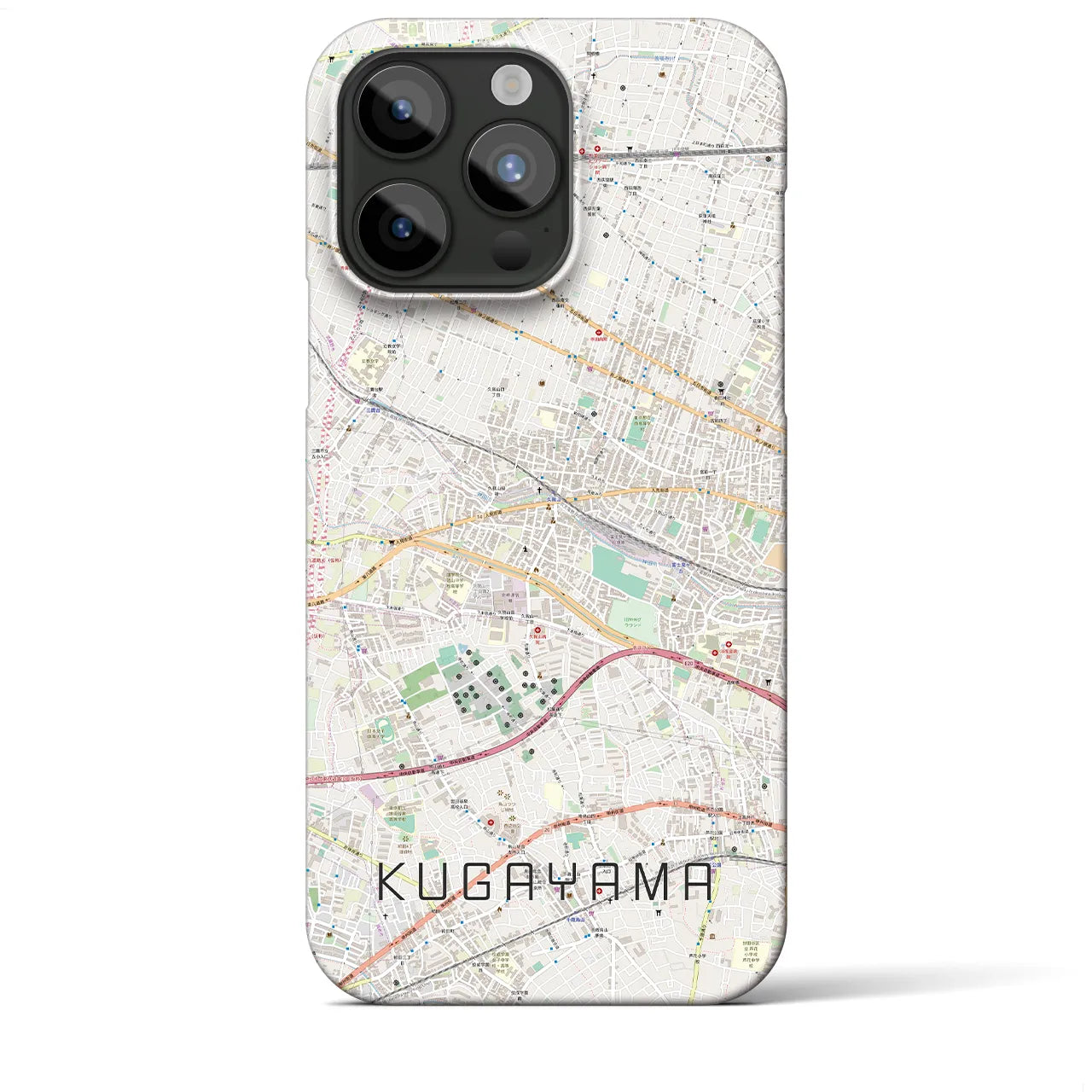 【久我山(東京都)】地図柄iPhoneケース(バックカバータイプ)