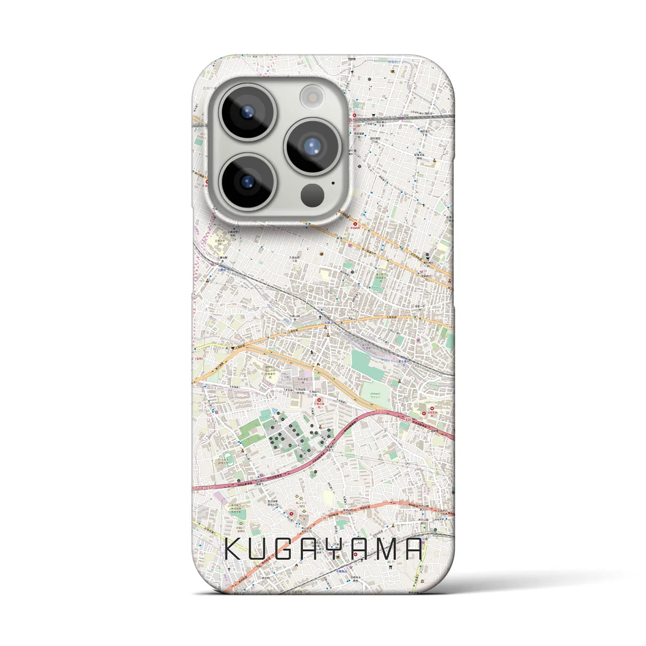 【久我山(東京都)】地図柄iPhoneケース(バックカバータイプ)