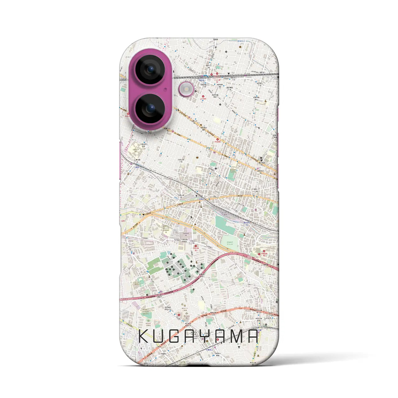 【久我山(東京都)】地図柄iPhoneケース(バックカバータイプ)