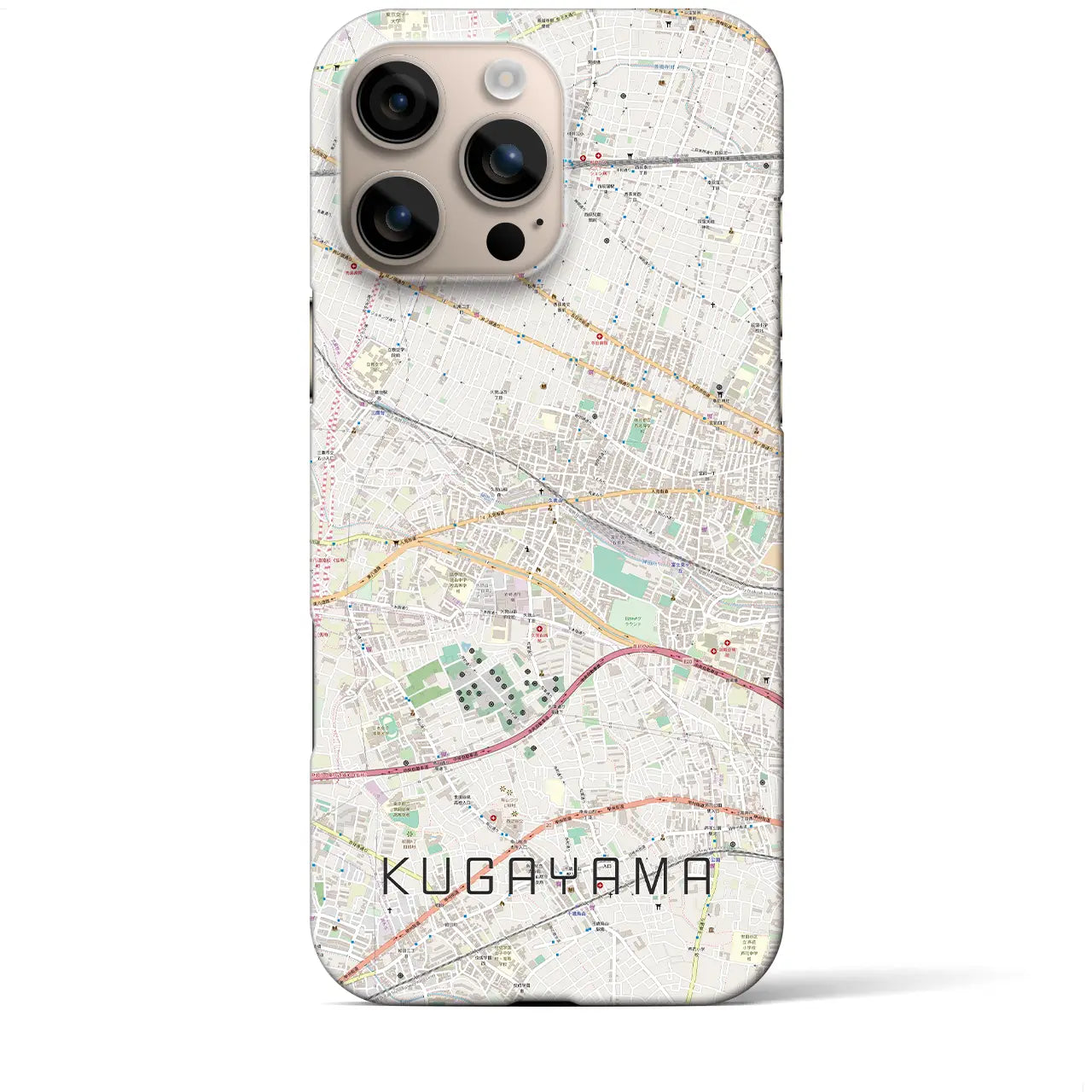 【久我山(東京都)】地図柄iPhoneケース(バックカバータイプ)