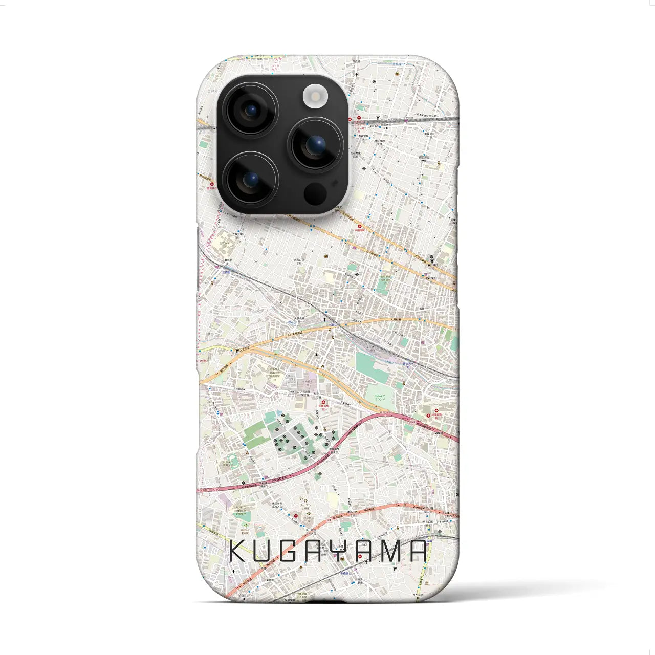 【久我山(東京都)】地図柄iPhoneケース(バックカバータイプ)