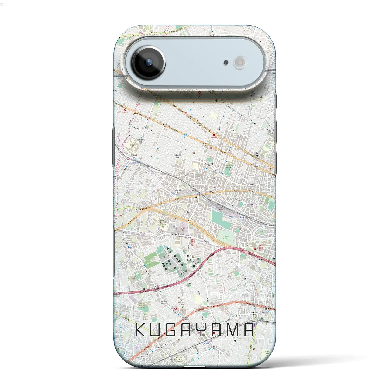 【久我山(東京都)】地図柄iPhoneケース(バックカバータイプ)ブラック・iPhone 17 Pro Max 用