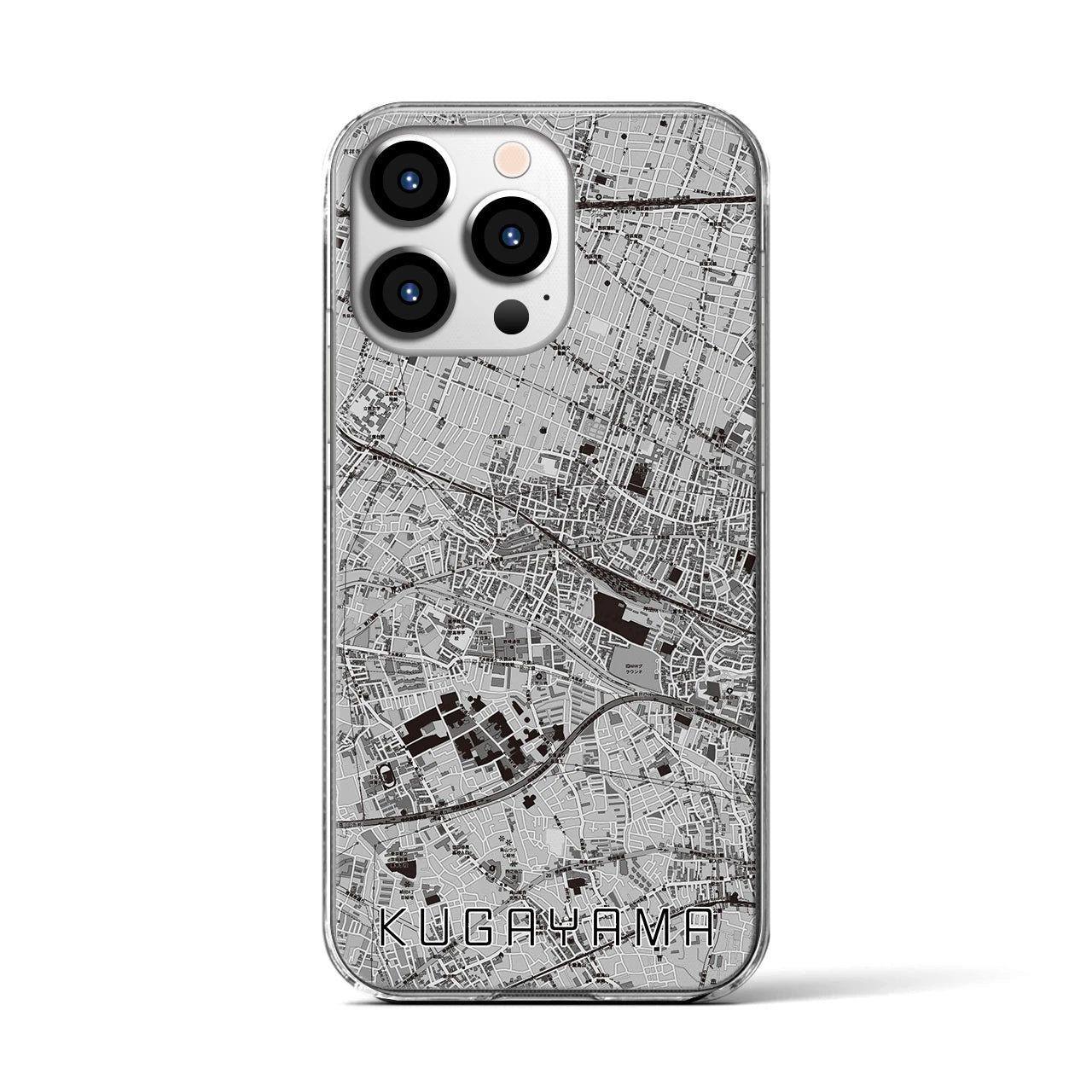 【久我山(東京都)】地図柄iPhoneケース(クリアタイプ)