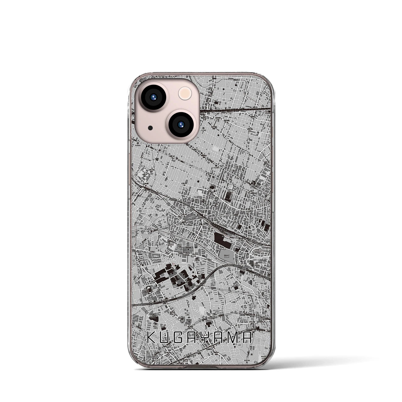 【久我山(東京都)】地図柄iPhoneケース(クリアタイプ)