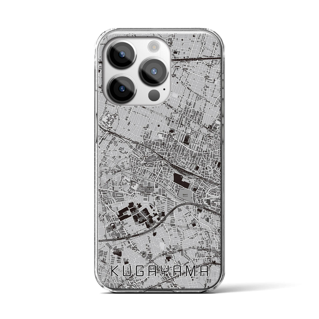 【久我山(東京都)】地図柄iPhoneケース(クリアタイプ)