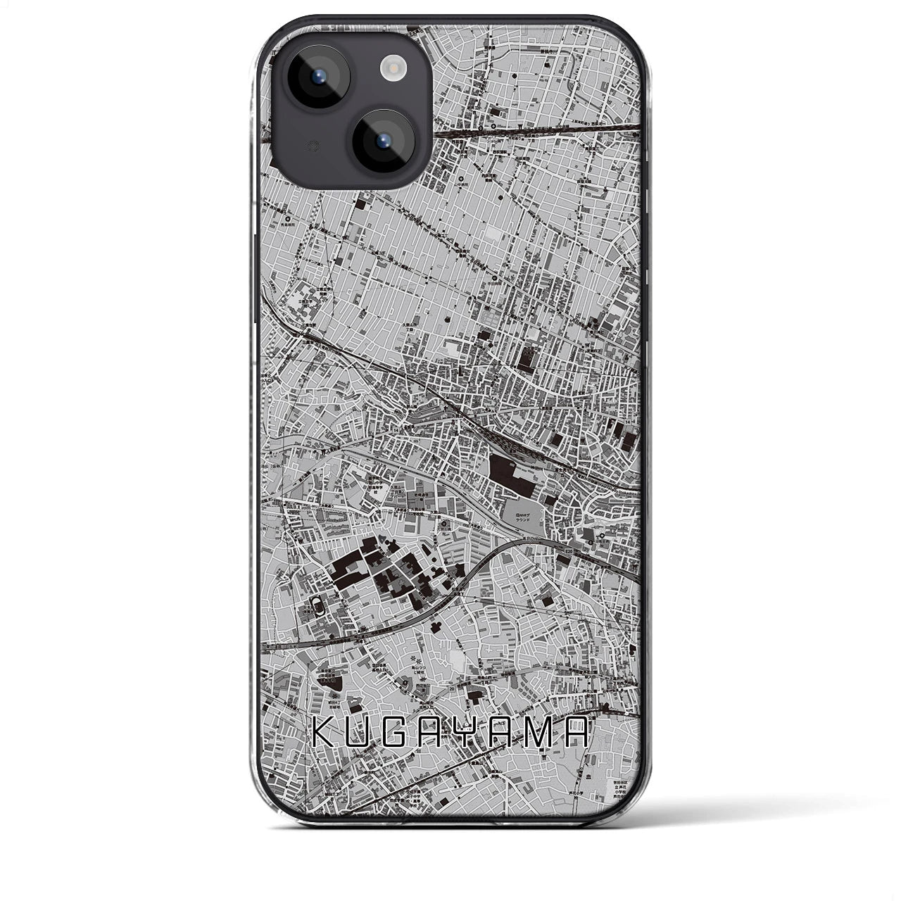 【久我山(東京都)】地図柄iPhoneケース(クリアタイプ)