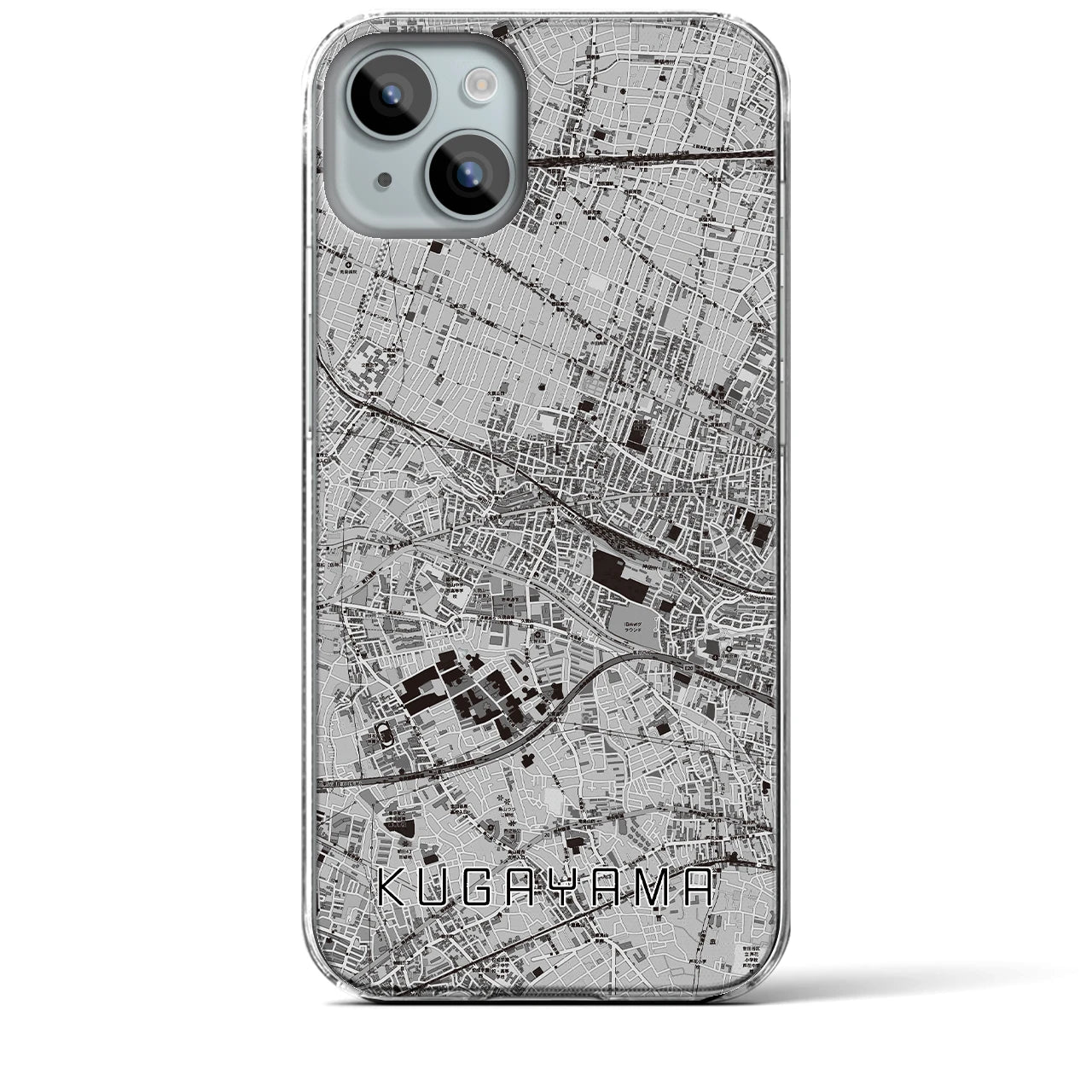 【久我山(東京都)】地図柄iPhoneケース(クリアタイプ)