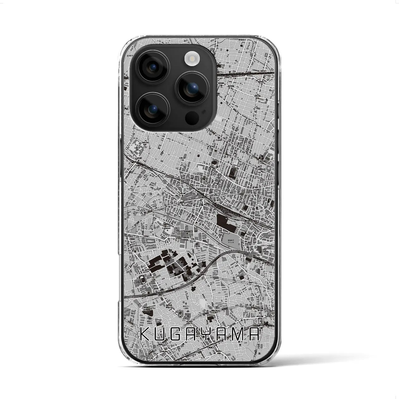 【久我山(東京都)】地図柄iPhoneケース(クリアタイプ)