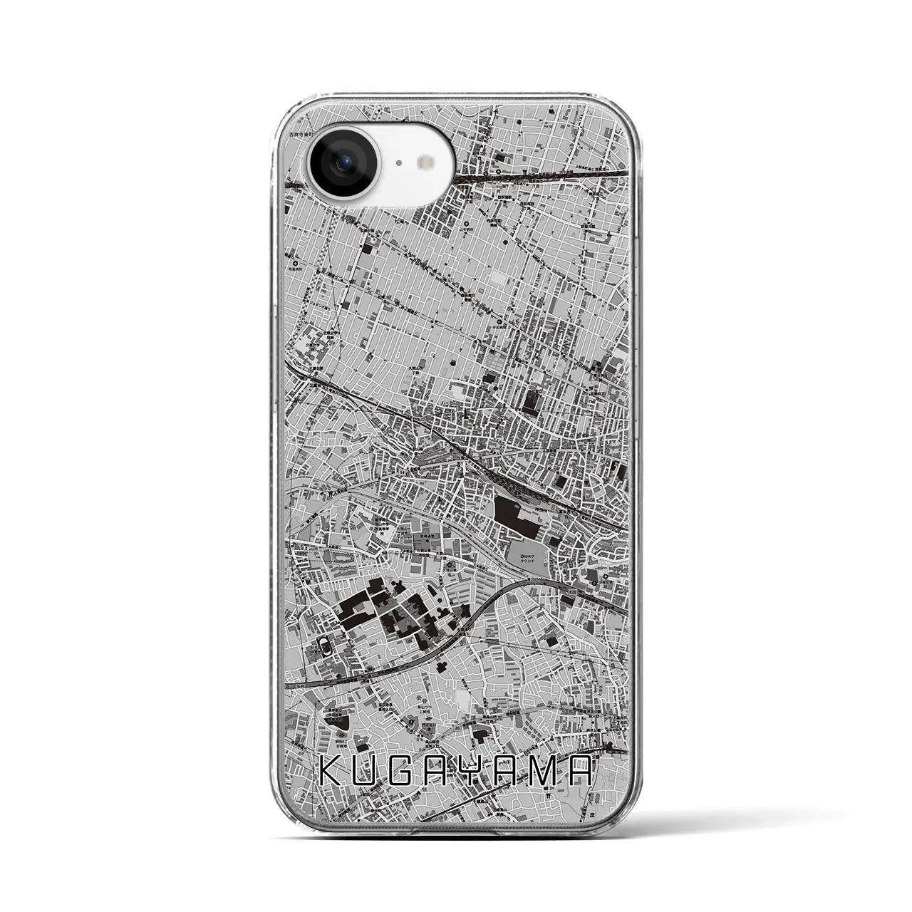 【久我山(東京都)】地図柄iPhoneケース(クリアタイプ)