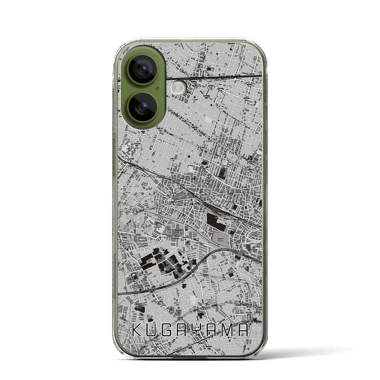 【久我山(東京都)】地図柄iPhoneケース(クリアタイプ)