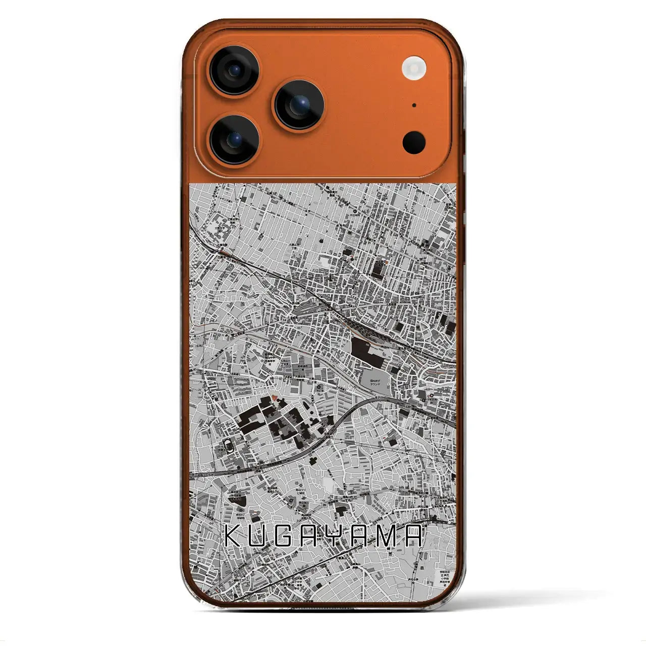 【久我山(東京都)】地図柄iPhoneケース(クリアタイプ)モノトーン・iPhone 17 Pro Max 用
