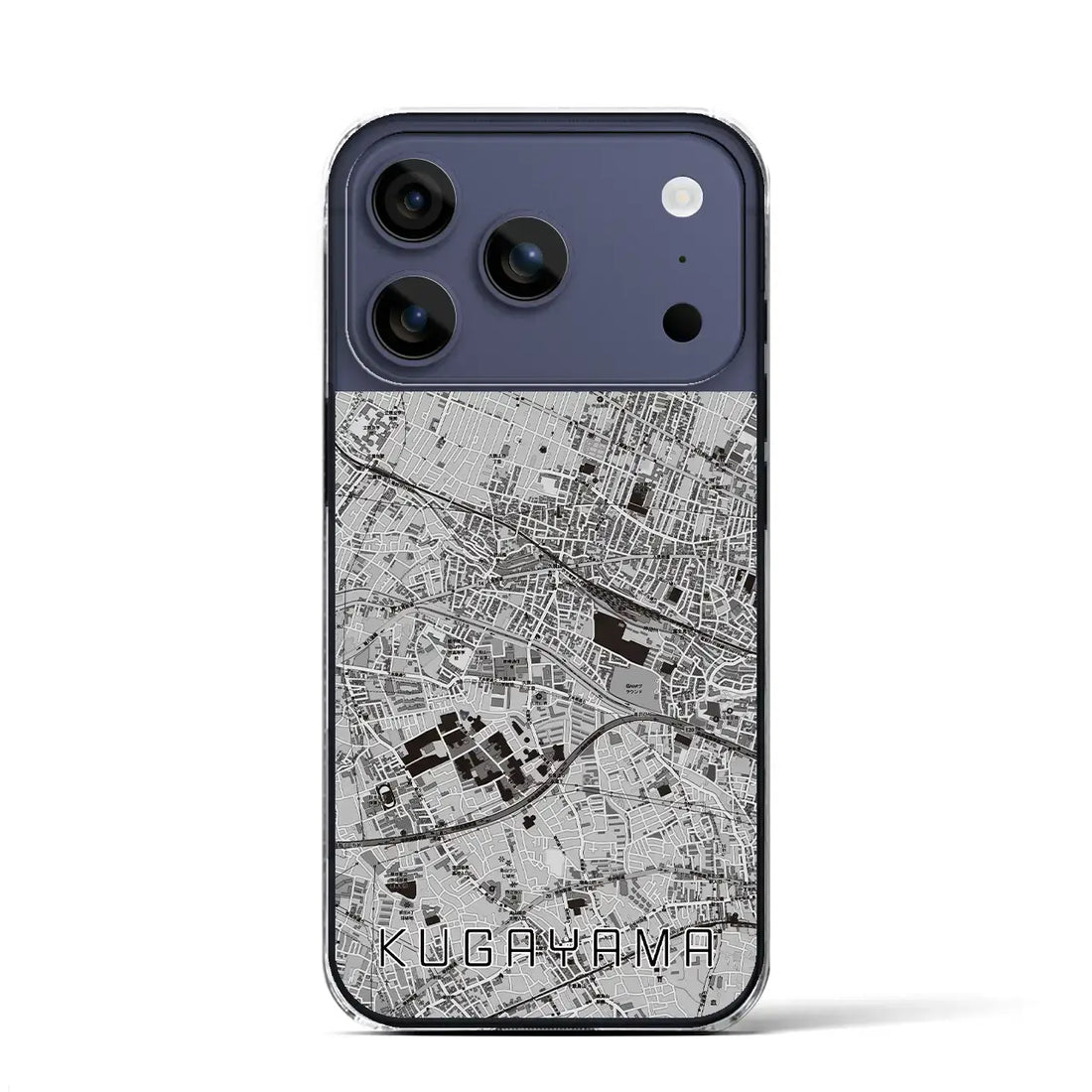 【久我山(東京都)】地図柄iPhoneケース(クリアタイプ)