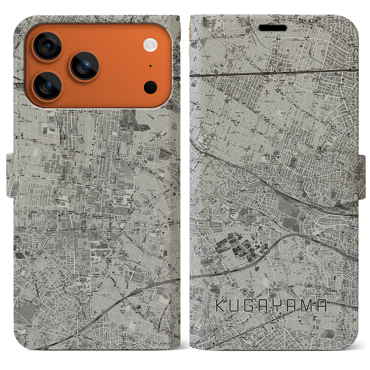 【久我山(東京都)】地図柄iPhoneケース(手帳タイプ)