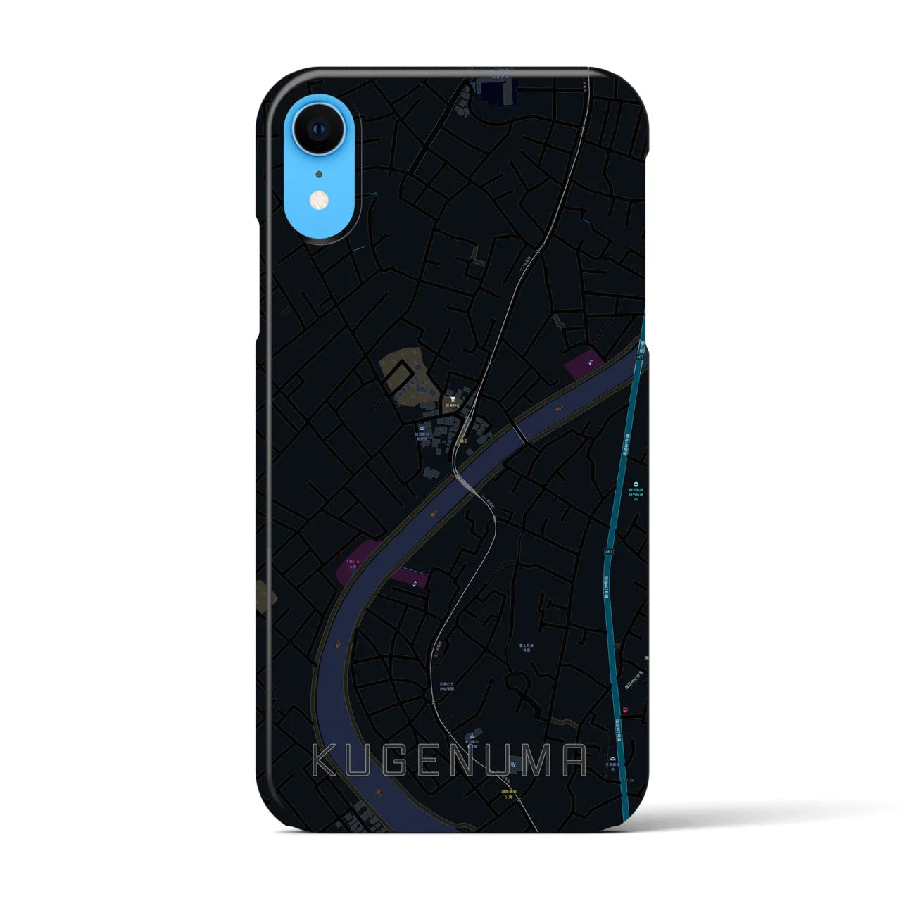 【鵠沼(神奈川県)】地図柄iPhoneケース(バックカバータイプ)