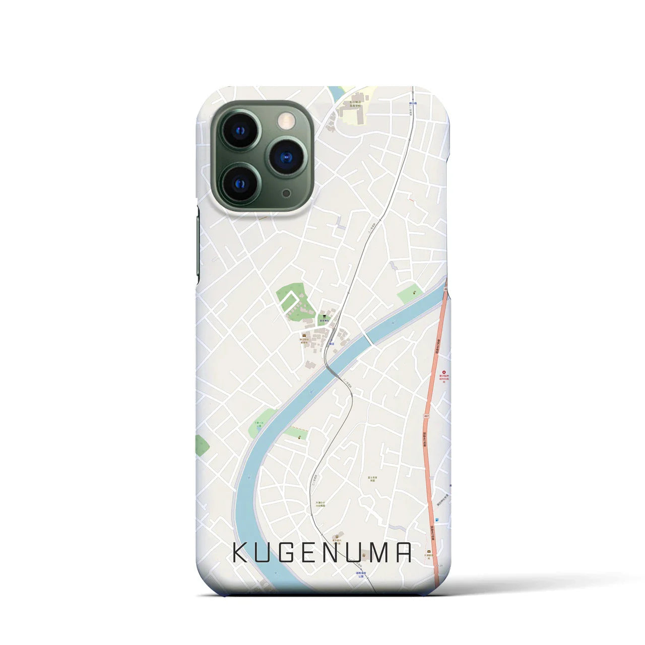 【鵠沼(神奈川県)】地図柄iPhoneケース(バックカバータイプ)