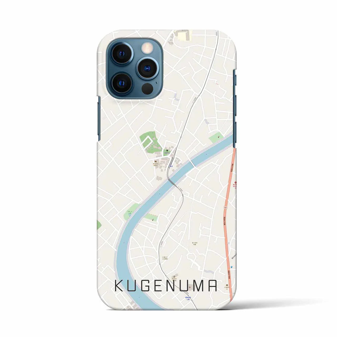 【鵠沼(神奈川県)】地図柄iPhoneケース(バックカバータイプ)