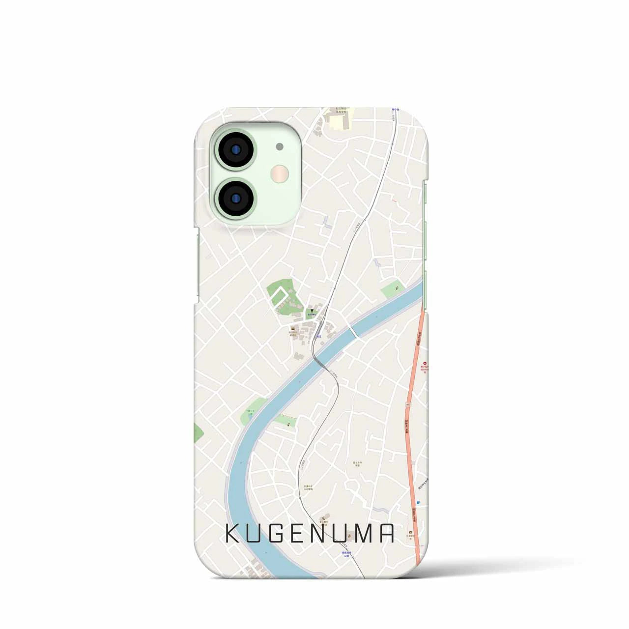 【鵠沼(神奈川県)】地図柄iPhoneケース(バックカバータイプ)