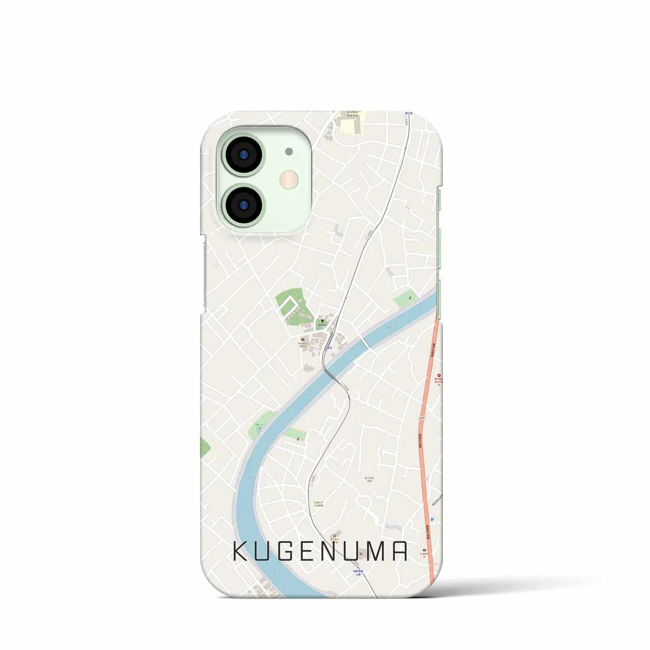 【鵠沼(神奈川県)】地図柄iPhoneケース(バックカバータイプ)