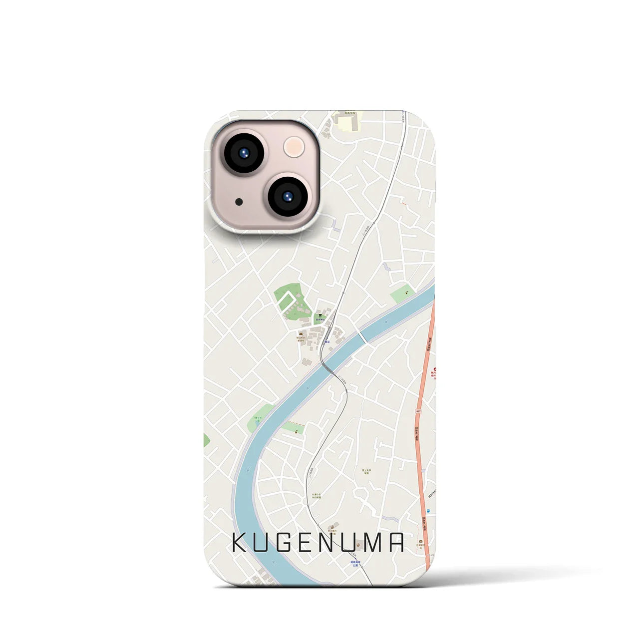 【鵠沼(神奈川県)】地図柄iPhoneケース(バックカバータイプ)