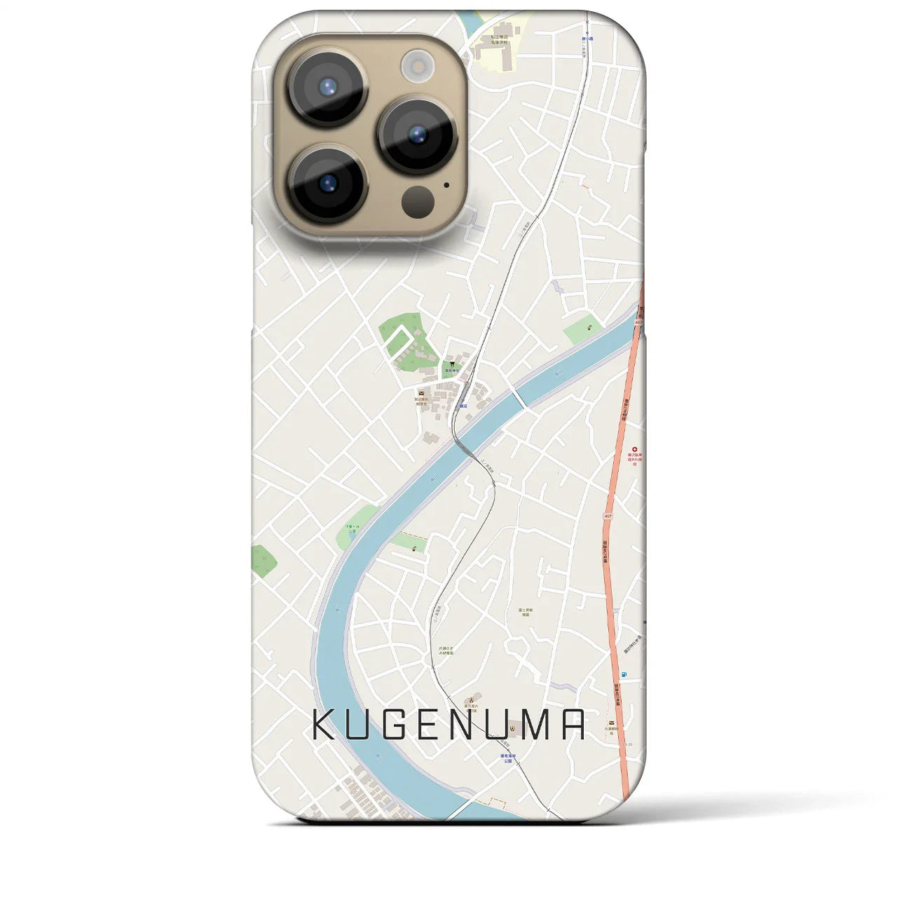 【鵠沼(神奈川県)】地図柄iPhoneケース(バックカバータイプ)