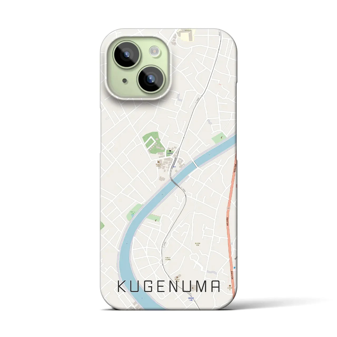 【鵠沼(神奈川県)】地図柄iPhoneケース(バックカバータイプ)