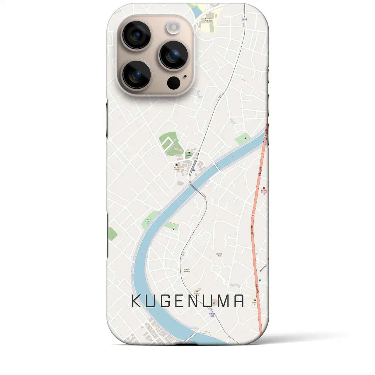 【鵠沼(神奈川県)】地図柄iPhoneケース(バックカバータイプ)
