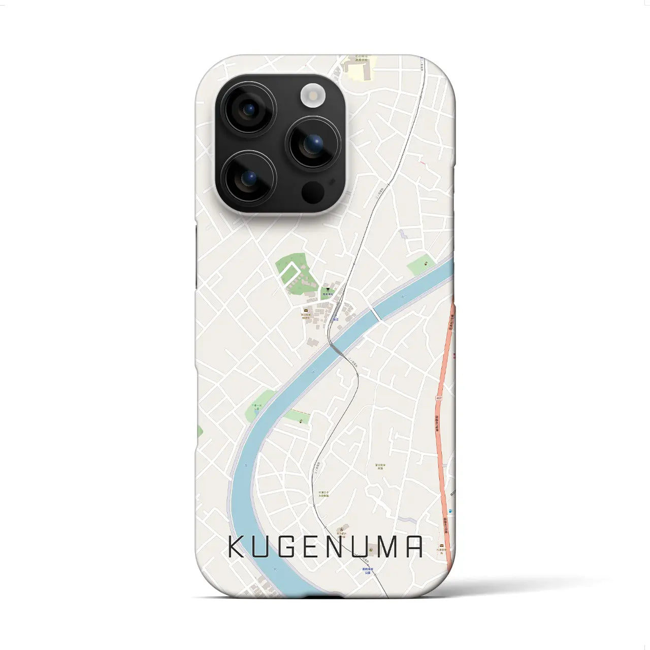 【鵠沼(神奈川県)】地図柄iPhoneケース(バックカバータイプ)