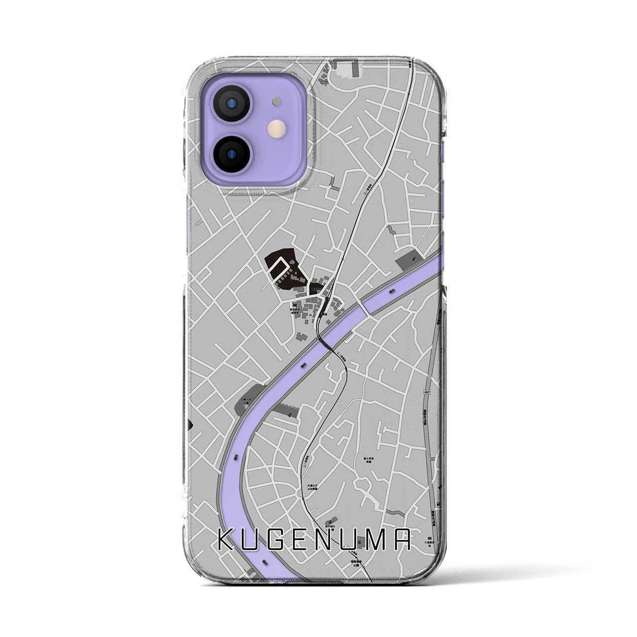【鵠沼(神奈川県)】地図柄iPhoneケース(クリアタイプ)