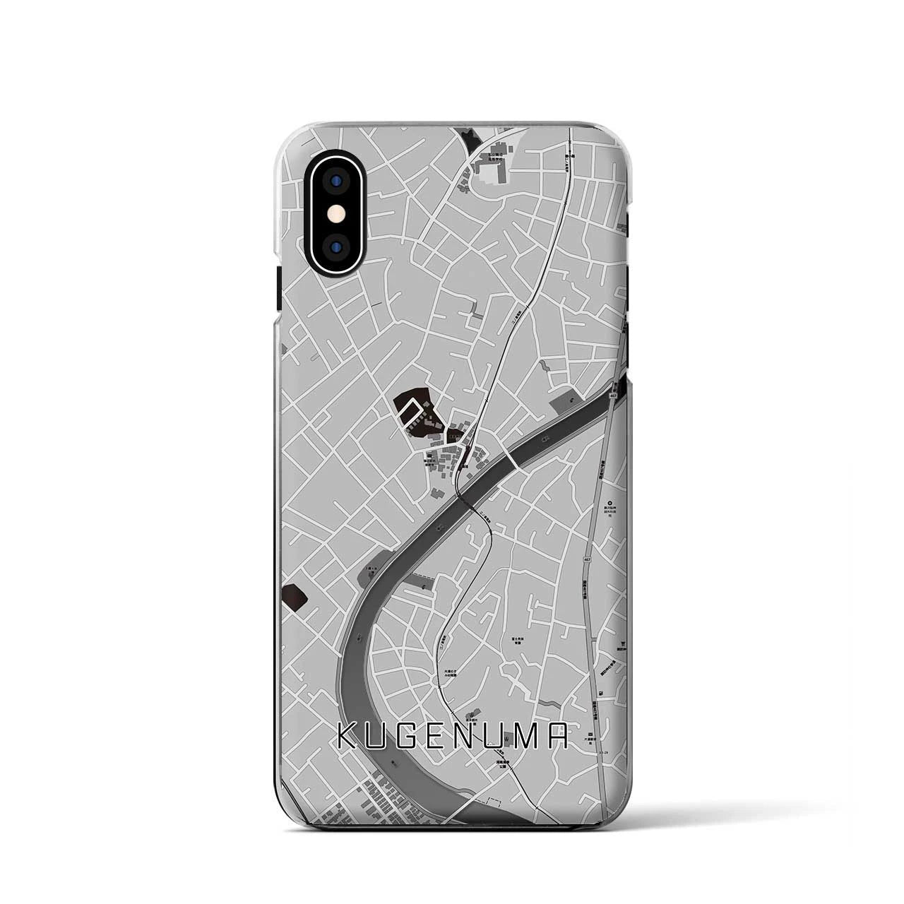 【鵠沼(神奈川県)】地図柄iPhoneケース(クリアタイプ)