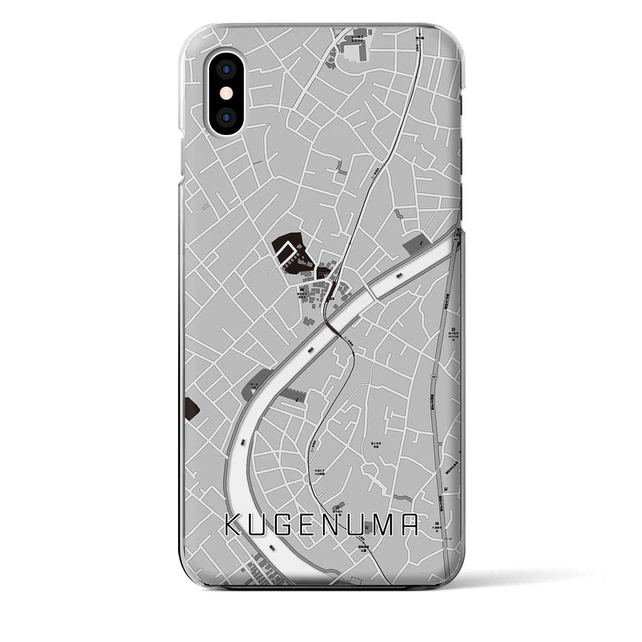 【鵠沼(神奈川県)】地図柄iPhoneケース(クリアタイプ)