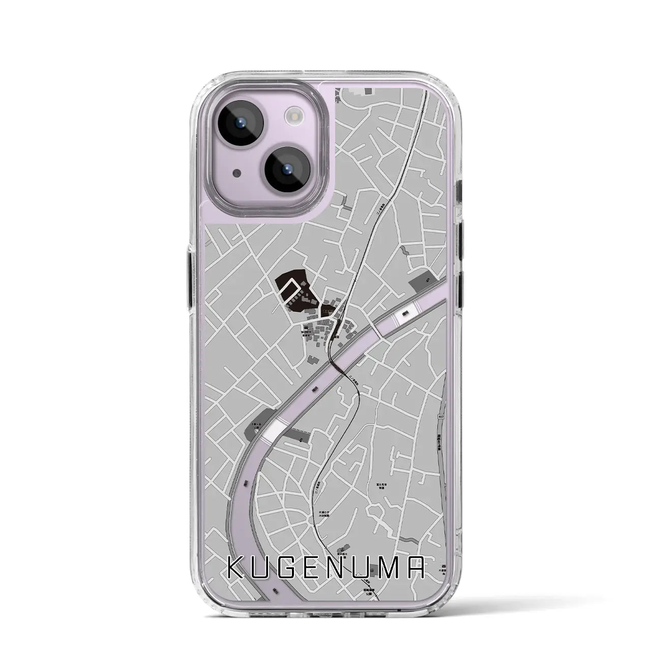 【鵠沼(神奈川県)】地図柄iPhoneケース(MagSafeタイプ)