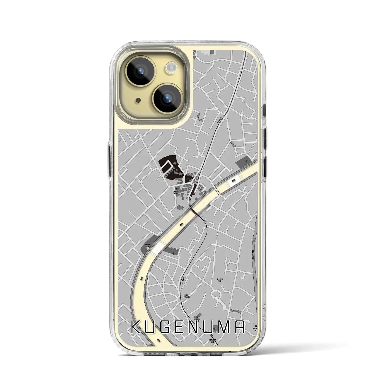【鵠沼(神奈川県)】地図柄iPhoneケース(MagSafeタイプ)