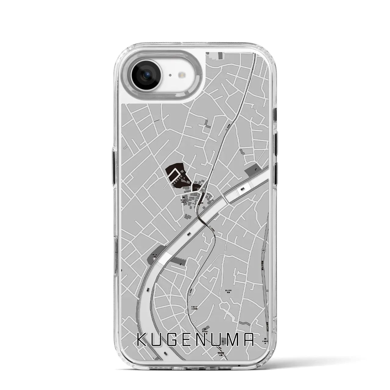 【鵠沼(神奈川県)】地図柄iPhoneケース(MagSafeタイプ)