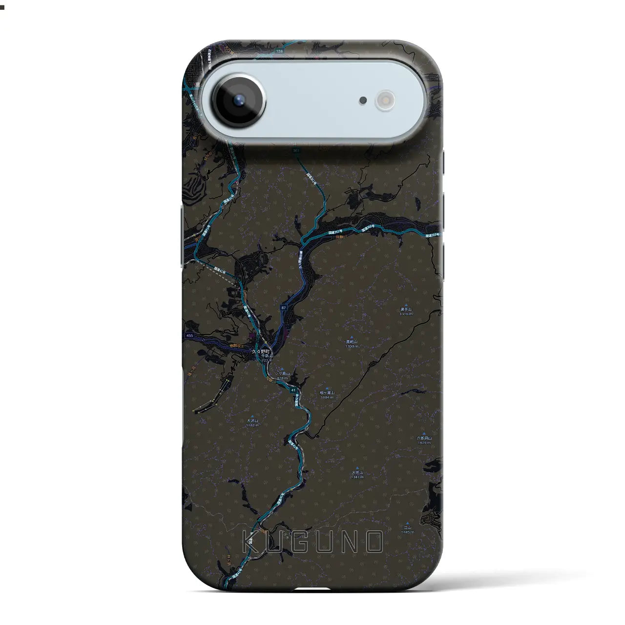 【久々野(岐阜県)】地図柄iPhoneケース(バックカバータイプ)