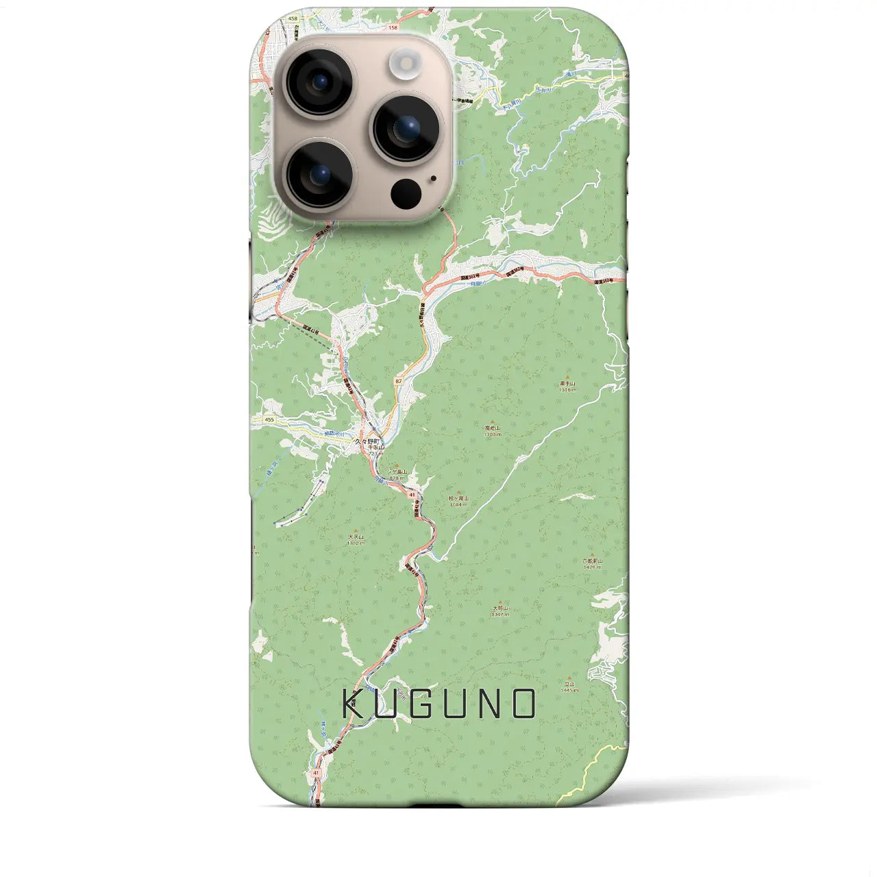 【久々野(岐阜県)】地図柄iPhoneケース(バックカバータイプ)