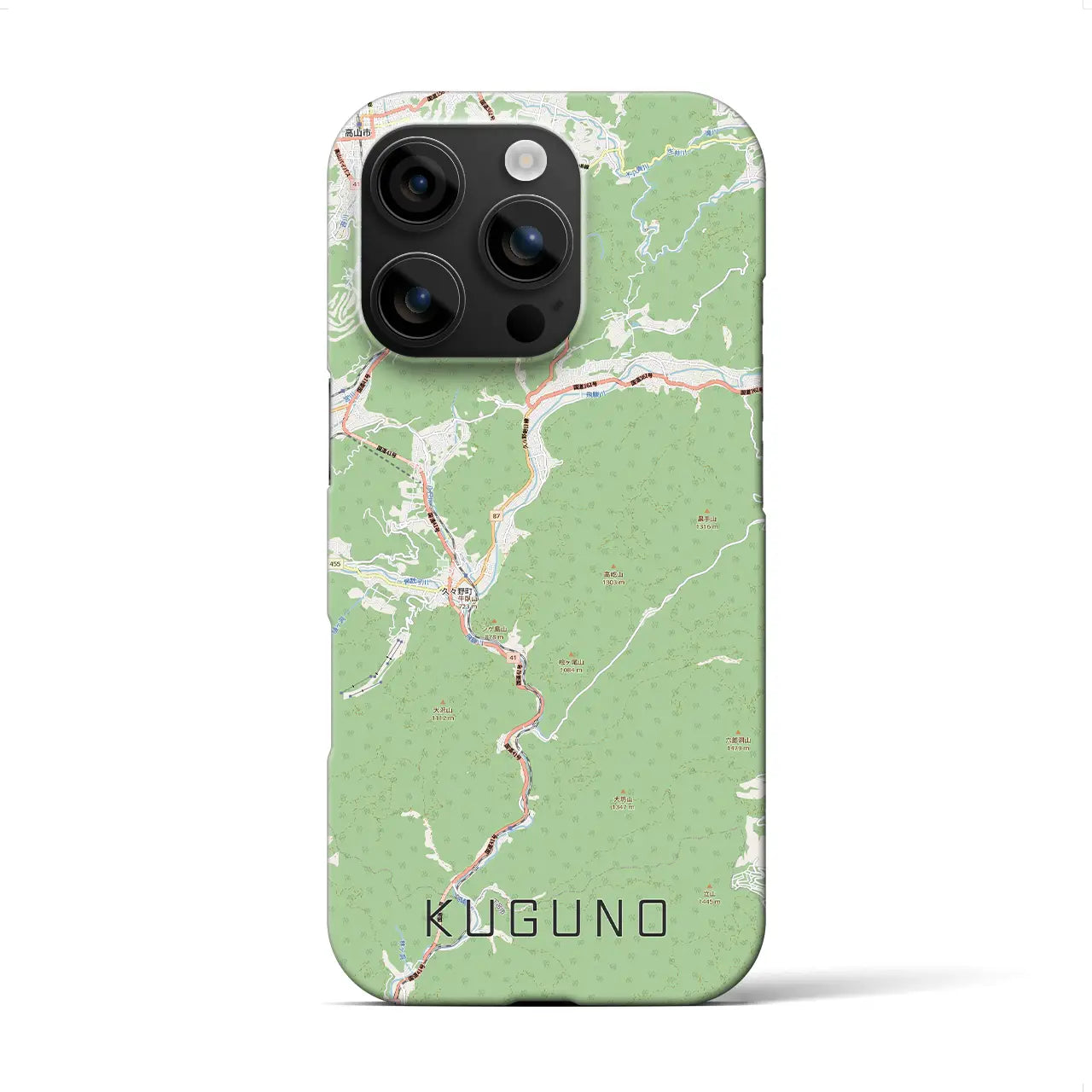 【久々野(岐阜県)】地図柄iPhoneケース(バックカバータイプ)