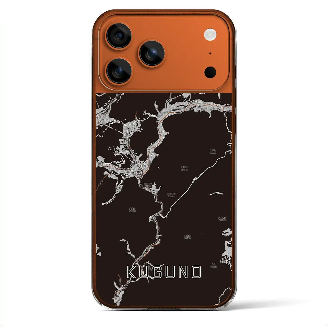 【久々野(岐阜県)】地図柄iPhoneケース(クリアタイプ)