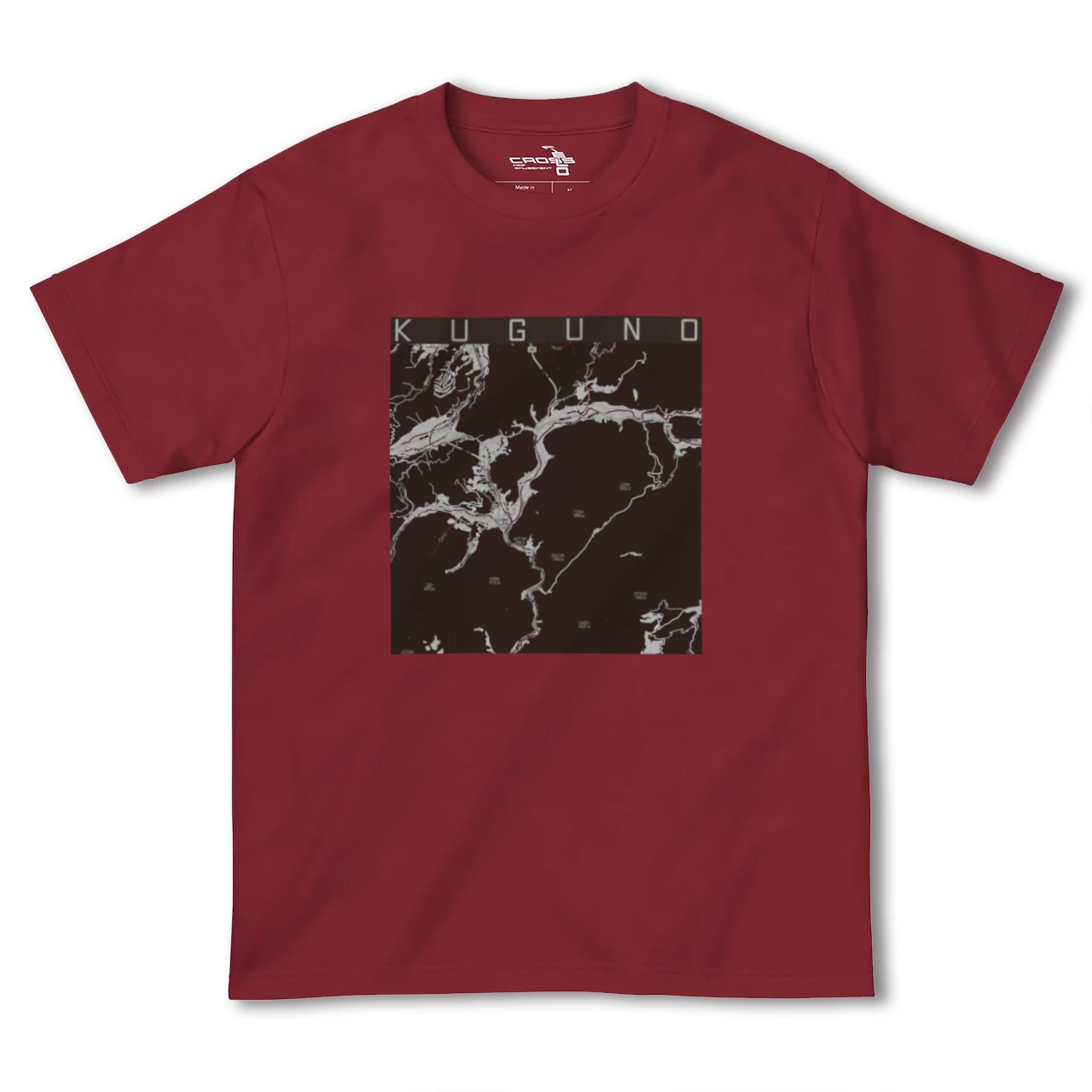 【久々野(岐阜県)】地図柄ヘビーウェイトTシャツ