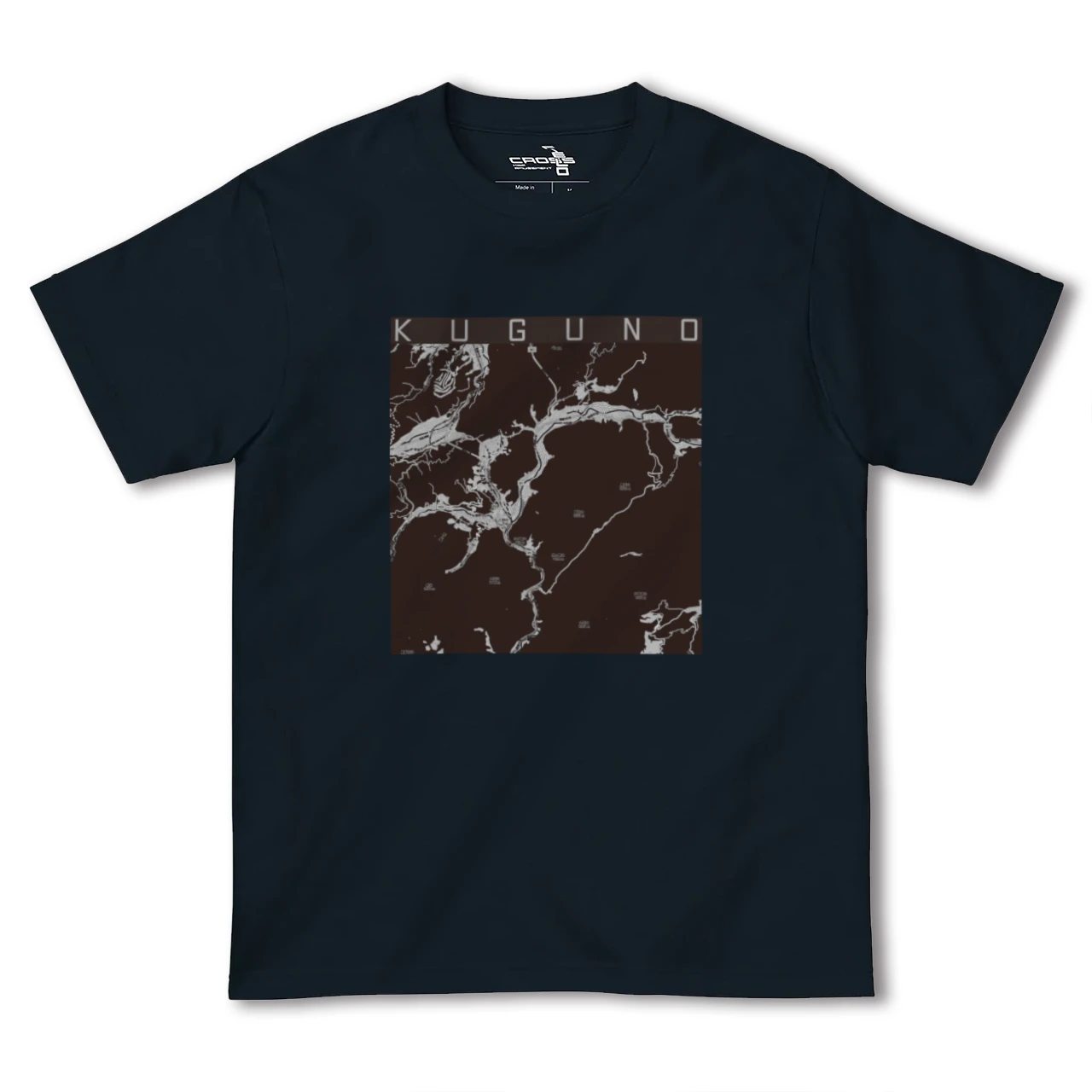 【久々野(岐阜県)】地図柄ヘビーウェイトTシャツ